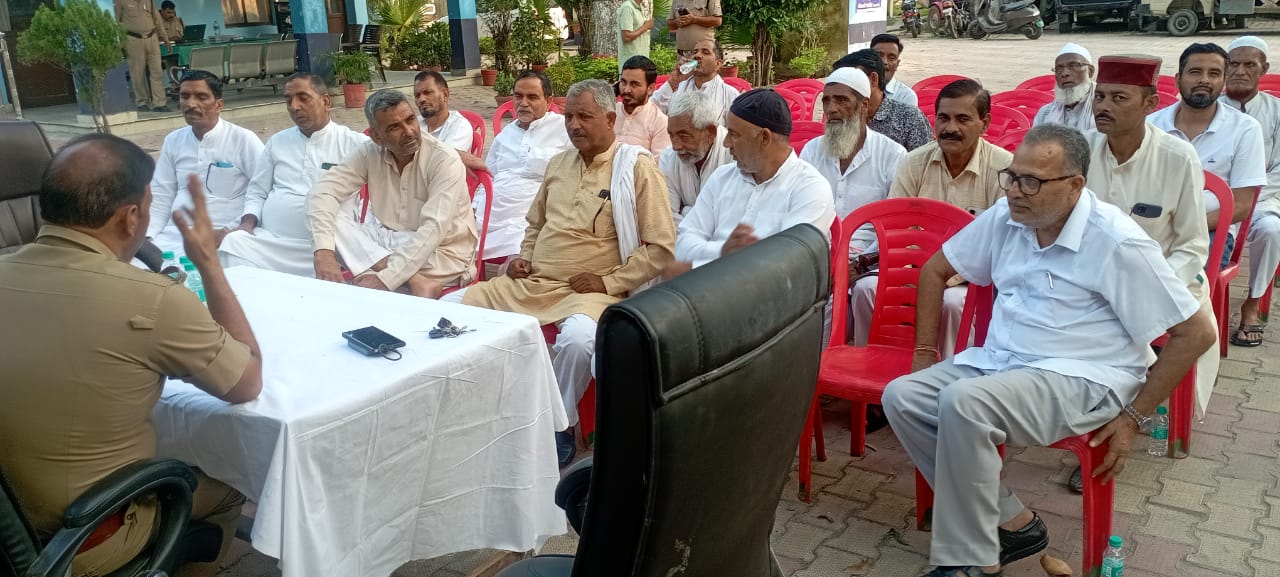 मंगलौर पुलिस ने वरिष्ठ नागरिकों के साथ की गोष्ठी, साइबर सुरक्षा और नशा उन्मूलन पर दी जानकारी