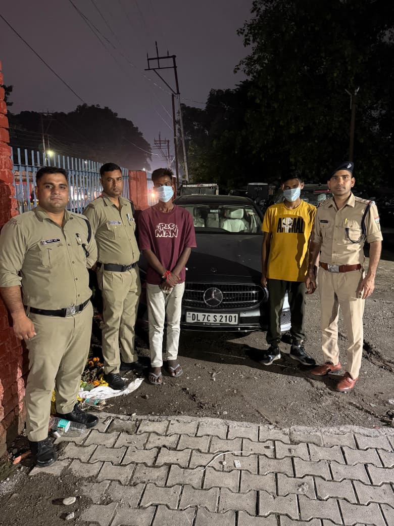 12 घंटे के भीतर मर्सिडीज़ चोरी का खुलासा, दो आरोपी गिरफ्तार