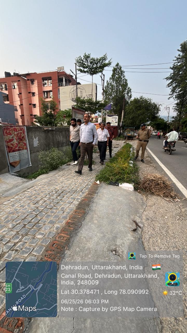 नगर आयुक्त ने एनसीएपी पाथवे परियोजनाओं का किया निरीक्षण, कार्यों में सुधार के निर्देश दिए