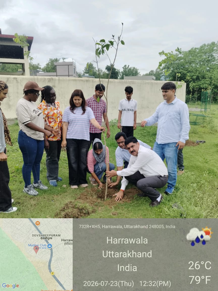 नगर निगम देहरादून द्वारा हर्रावाला में पौधरोपण अभियान