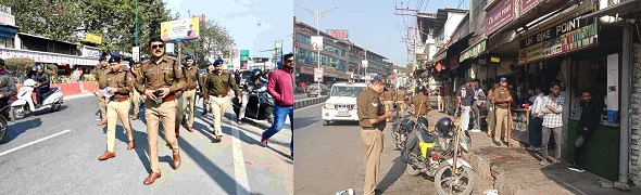 स्मार्ट सिटी में अतिक्रमण पर एसएसपी अजय सिंह का चला हथौड़ा