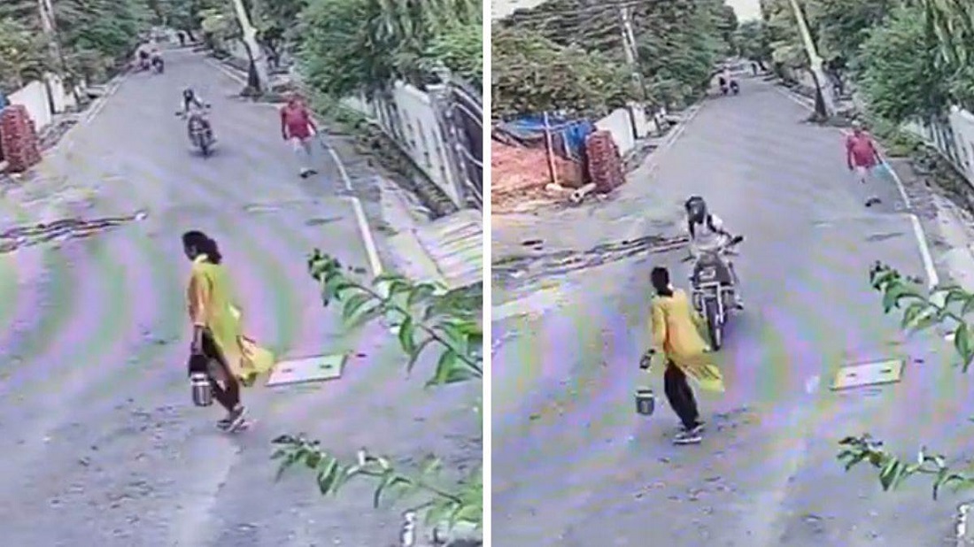 देहरादून के डालनवाला क्षेत्र के अंतर्गत मॉडल कॉलोनी में तेज रफ्तार बाइक वाले ने दूध ले जा रही एक महिला को मारी टक्कर, महिला बुरी तरह से घायल.