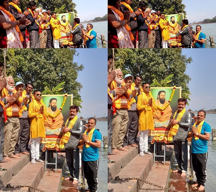 संत शिरोमणि रविदास की जयंती पर भव्य पूजा अर्चना और मां गंगा के समीप उद्यान पार्क की मांग....