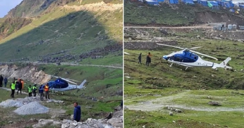 केदारनाथ में पायलट की सूझबूझ से टला बड़ा हादसा..