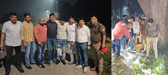 प्रेमनगर टी स्टेट में पुलिस और बदमाश के बीच फायरिंग