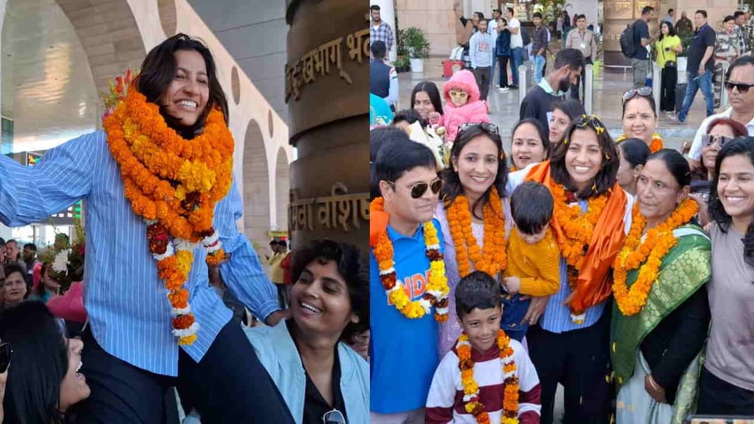 दून एयरपोर्ट पर स्नेह राणा का ढोल-नगाड़ों से भव्य स्वागत, मुख्यमंत्री और प्रधानमंत्री से करेंगी मुलाकात