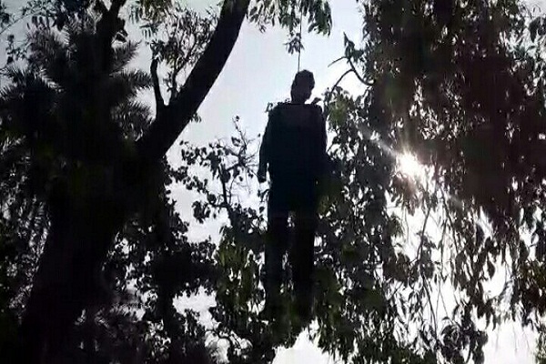 अस्पताल से कुछ ही दूरी पर पेड़ से लटका मिला युवक का शव, यूपी निवासी के रूप में हुई शिनाख्त
