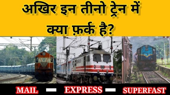 एक्सप्रेस और सुपरफास्ट ट्रेन में ये होता है अंतर